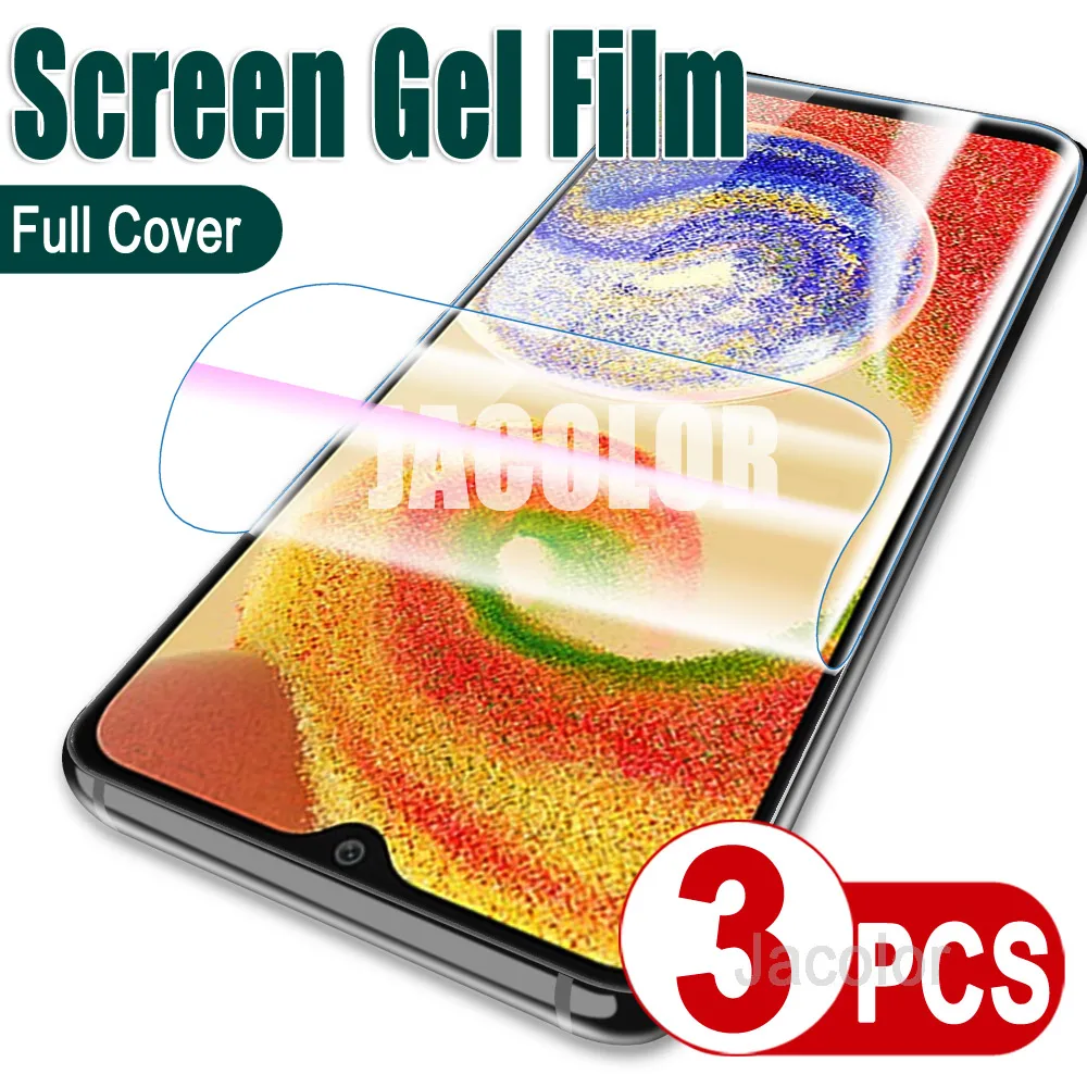 3PCS Full Cover Hydrogel Film For Samsung Galaxy A05 A05s A04e A04 Soft Screen Protector Protection Sansung A 05 s 05s 04 e 04e