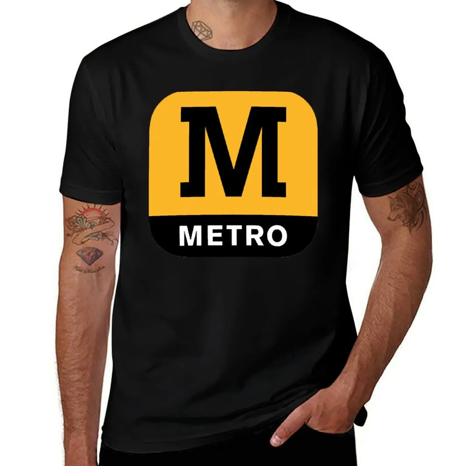 

tyne and wear metro T-Shirt street wear anime figures Men's clothing