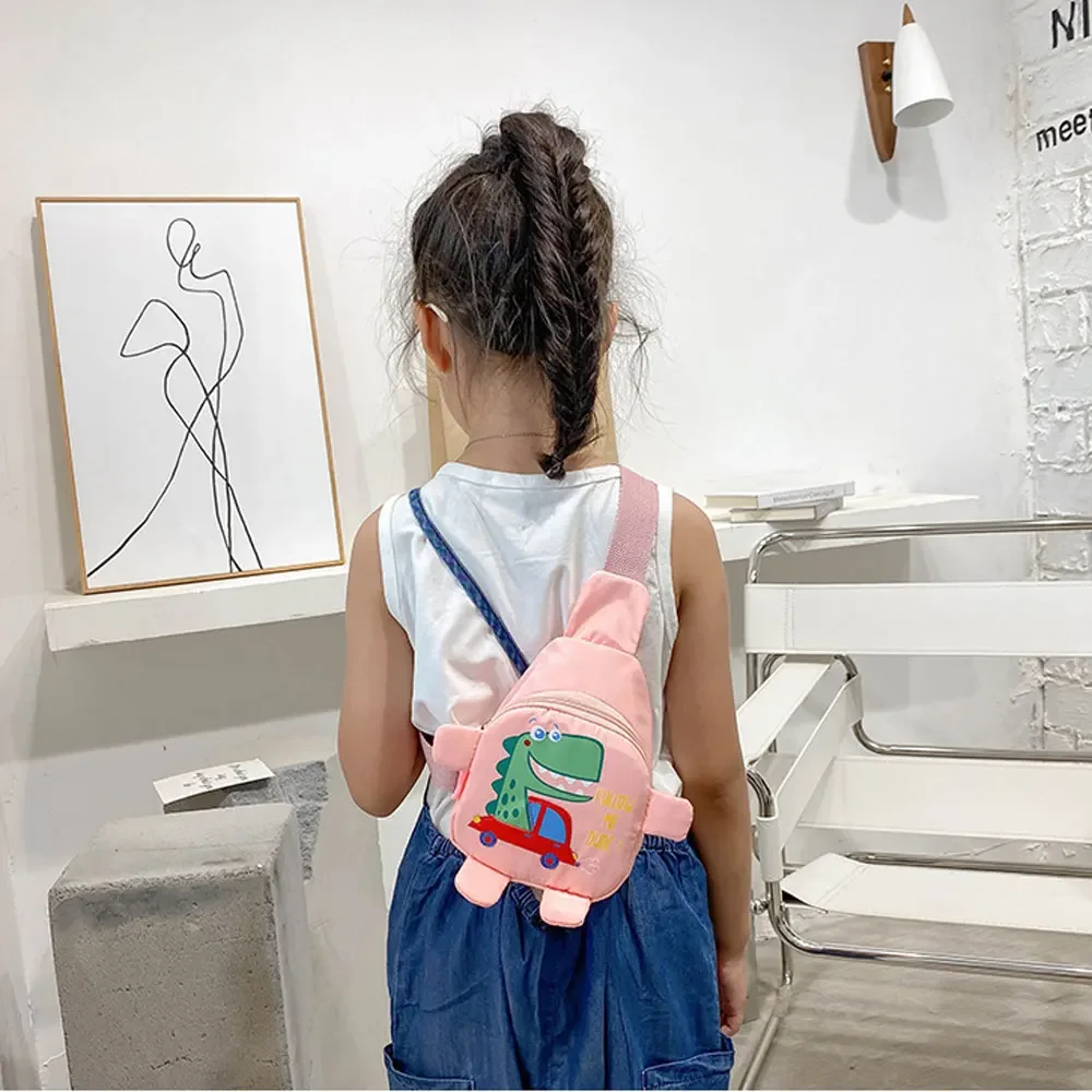 Borse a tracolla per bambini del fumetto zaino da viaggio all'aperto per bambini borse per bambini Mini borsa a tracolla per dinosauri a tracolla Unisex 3-6 anni