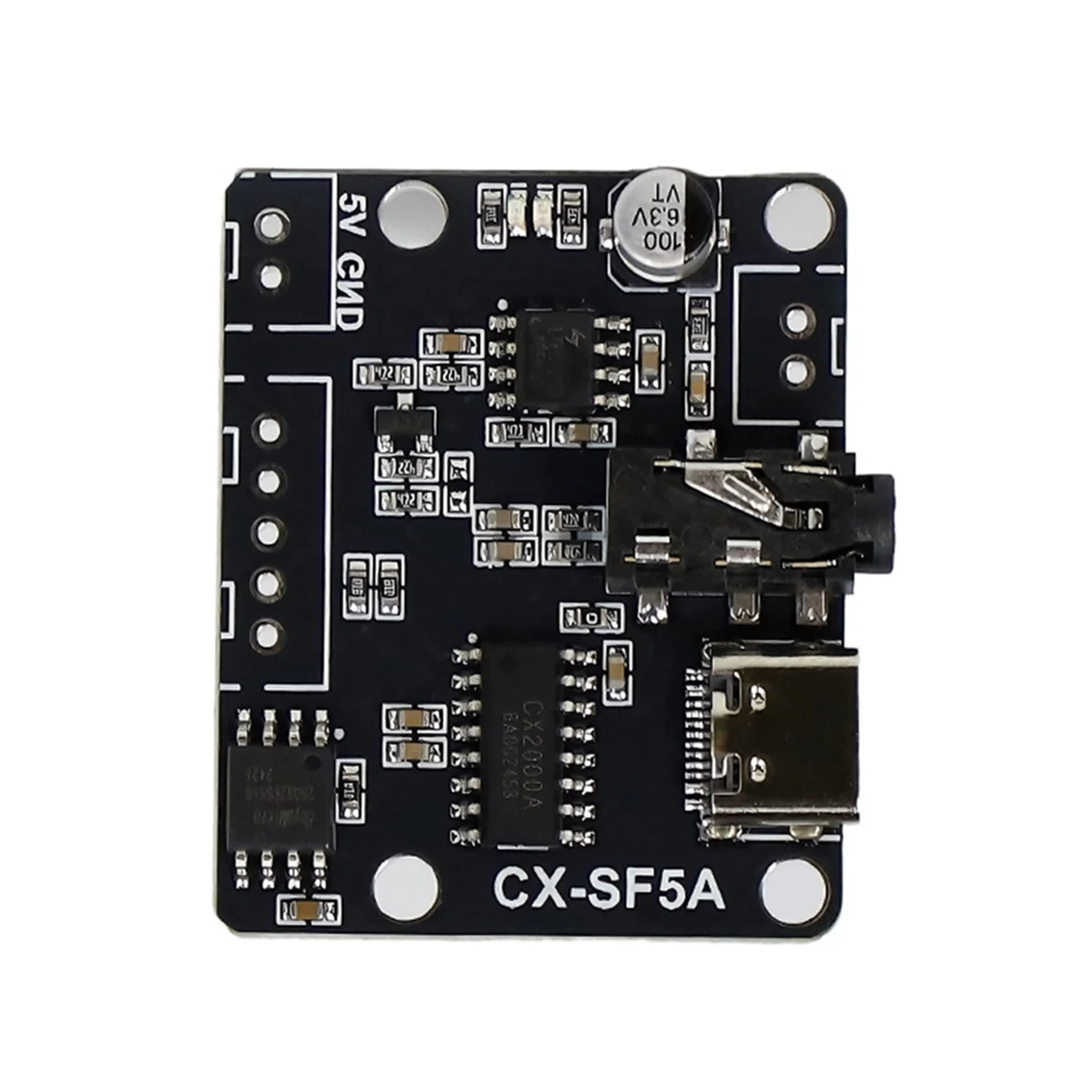 Retail! CX-SF5A Serial Port Control Voice Playback Module Board MP3 Music Player 5W MP3 Playback Serial Control Voice Module A