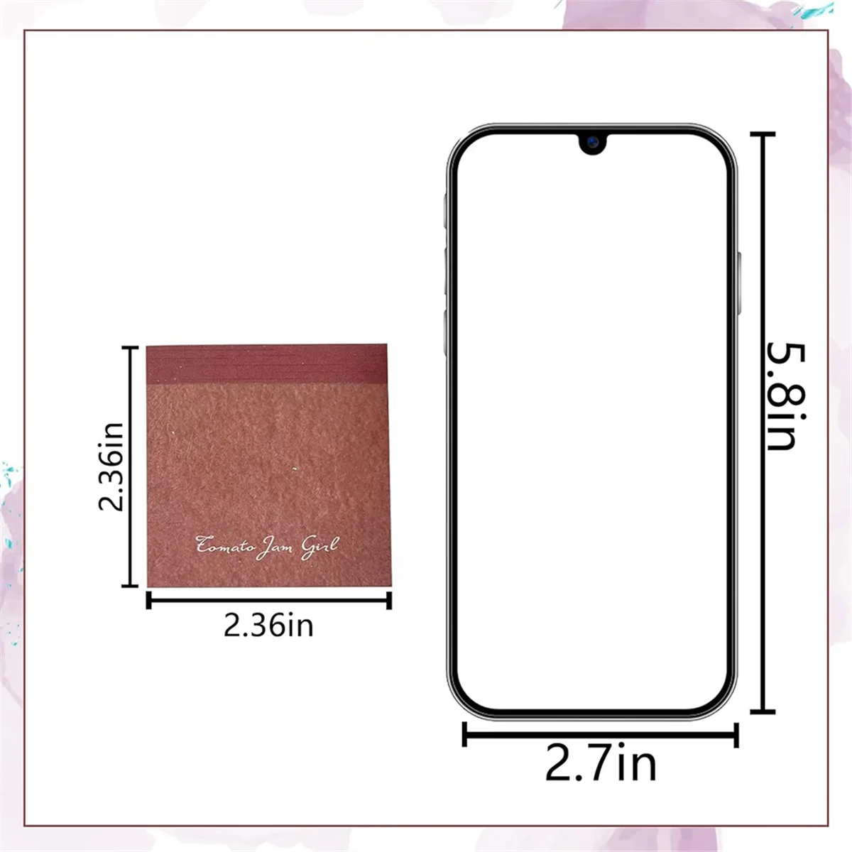 

A625P 300 Sheets Vintage Scrapbook Paper, 2.4x2.4 Inchs Journaling Supplies, Aesthetic Decorative Stationery