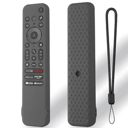 For Sony RMF-TX810U/RMF-TX811U/RMF-TX910U Remote Control Protective Silicone Case Cover Shockproof Anti-Slip Sleeve Lanyard