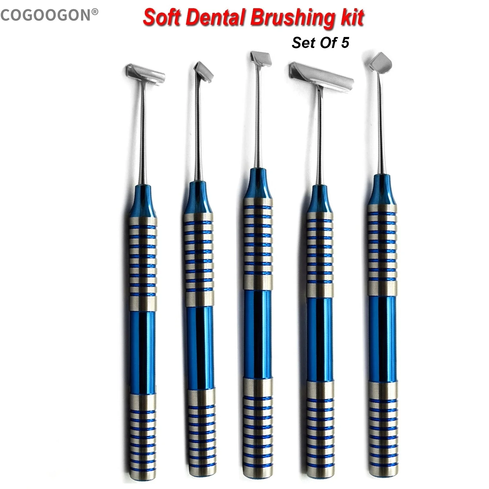 5 قطعة/المجموعة الأسنان لينة بالفرشاة عدة الأنسجة الناعمة PRF أدوات زرع فرشاة جراحية زرع الأسنان مع أدوات رفرف اللغوي