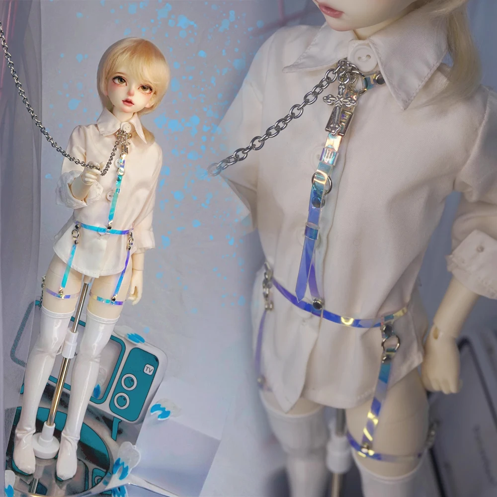 

D09-P124 children handmade toy 1/4 BJD Doll Accessories Colorful binding strap leg loop waist chain 1pcs