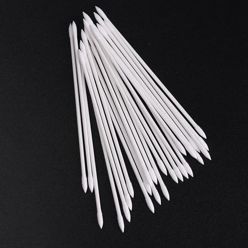 25/50pcs Usa E Getta Pulizia Tampone di Cotone Cleanroom Stick per Auricolare Porta di Ricarica Del Telefono Tastiera Polvere Strumento di Pulizia Professionale