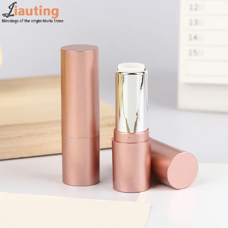 3.5 مللي أنبوب أحمر الشفاه القابل لإعادة الملء مع غطاء ماتي روز حاوية بلسم الشفاه فارغة DIY بها بنفسك مستحضرات التجميل مرهم الحاويات زجاجة السفر #5