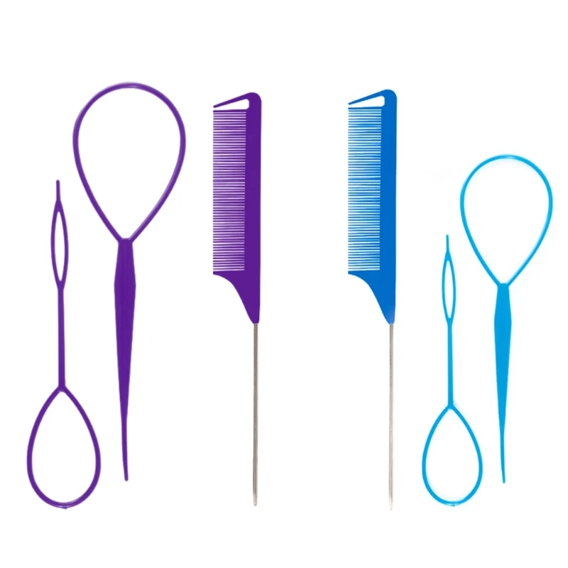 3 unids/set herramienta trenzado francés bucle hacer peinados bandas elásticas para cabello removedor Dropshipping