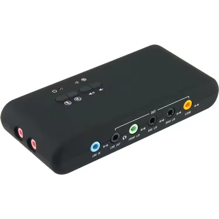 USB 7.1 Sound Card 2.0   o Interface 8-Ch External OEM Brand High Studio Level Pro Music Device Voice Recording Capability