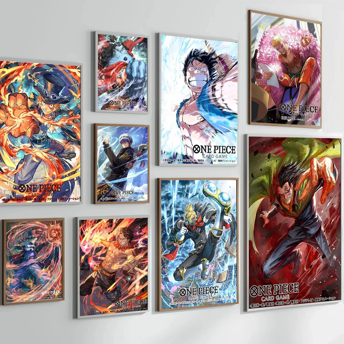 

One Piece Sabo Anime Self-adhesive Poster Luffy Sticker Wallpaper HD Ace Home Decoration Painting Wall Art Law Decor Kid Gift