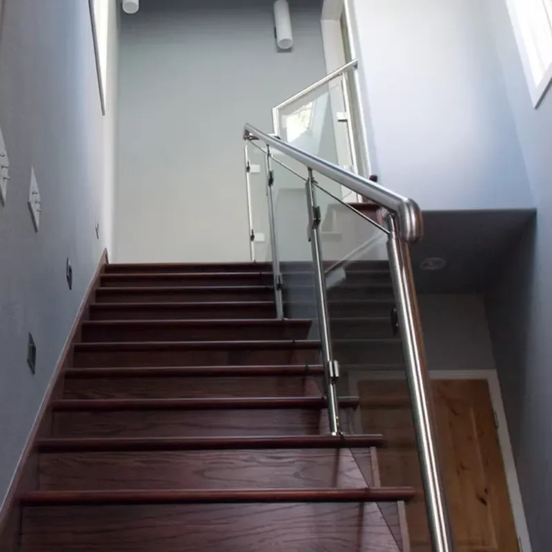New Stairs Railing Design Stainless Steel Material Parapet Glass Railing High Quality Staircase Railing