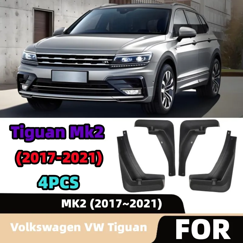 Schmutzfänger für Volkswagen VW Tiguan Allspace 2018-2023 Hybrid PHEV GTE Spritzschutz Kotflügel Auto-Außenzubehör
