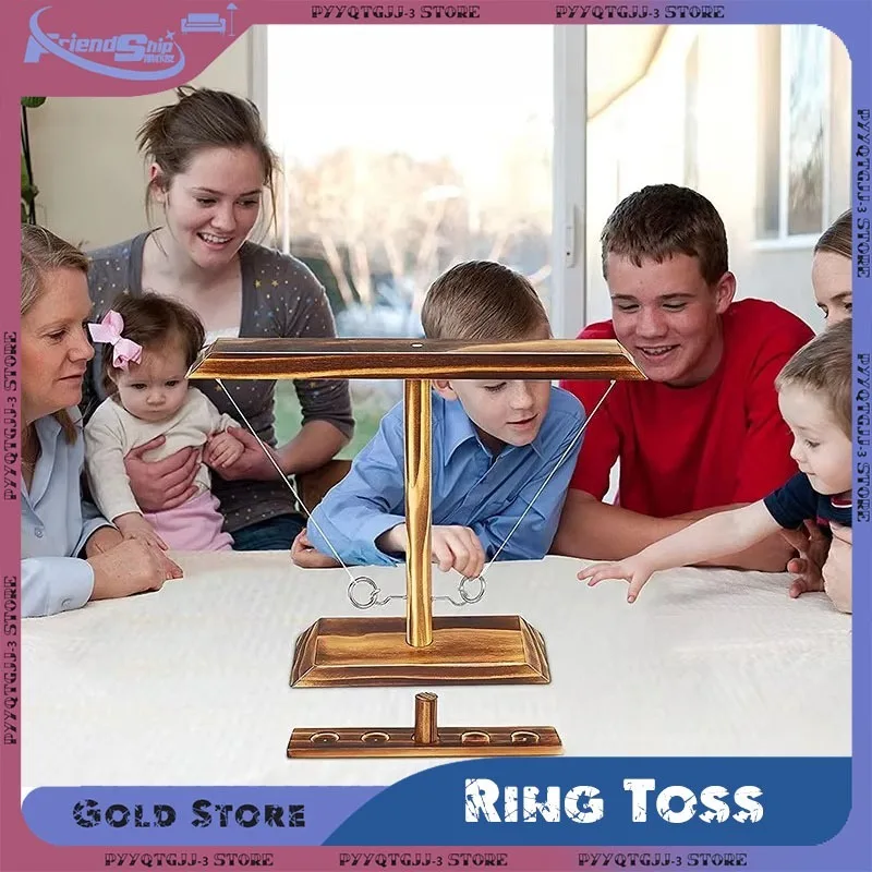 

Family Party Ring Toss Game for Adult Children's Toy Fast-paced Bar Drinking Interactive Double Battle Throwing Board Party Game
