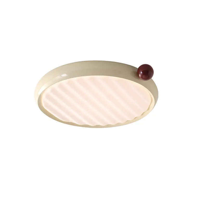 

Cream Wind Master Bedroom Ceiling Light Eye Protection Full Spectrum New Nordic Modern