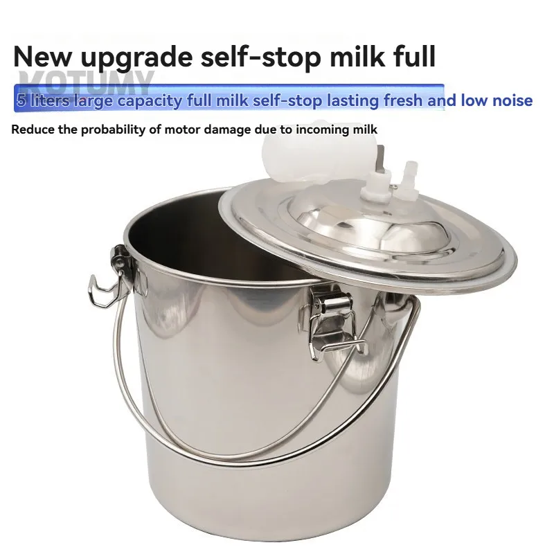 

Электрический доильный аппарат для коз, овец, коров, с вакуумным насосом, пульсирующий, автоматический, с ведром для сбора молока