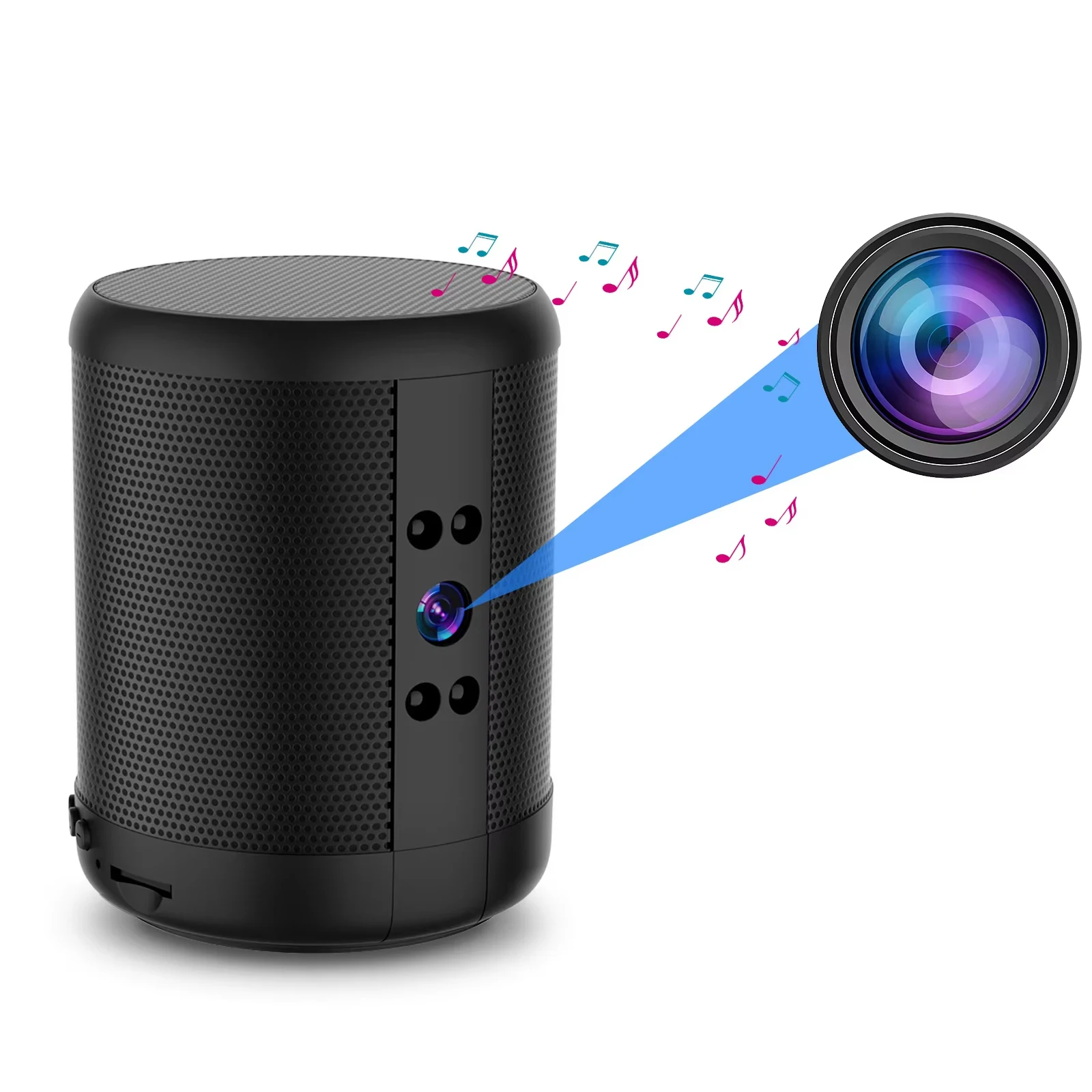 Smart Surveillance Camera Two-way Audio Conversation HD Plug-in-free Remote Intercom Night Vision Blue-tooth Speaker Mini Camera