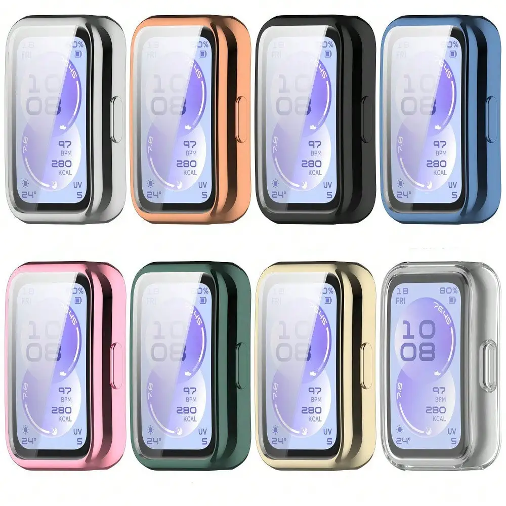Compatible with Huawei Band 11 Soft Rubber TPU Case Full Body Cover Scratch Resist Smooth Surface Comfort Wear