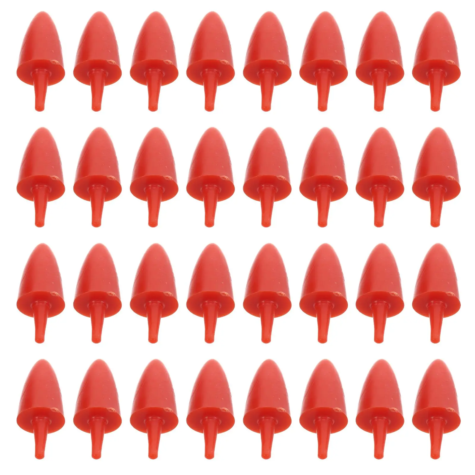 

100 Pcs Snowman Nose Toy Safety PVC Carrot DIY Craft Supplies Mini Bead Kids Winter Decor Accessories Parts