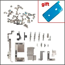 1set Full Inside Small Metal Holder Bracket Shield Plate Set Kit Full Screws Waterproof for IPhone X XR XS 11 12 13 14 Pro Max