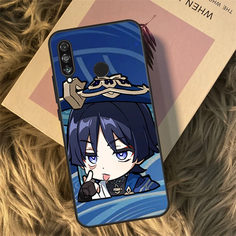Funda Genshin Impact Wanderer para Huawei P30 P20 P50 Pro P40 Lite P Smart 2021 Nova 5T para Honor X8 X9a 50 70