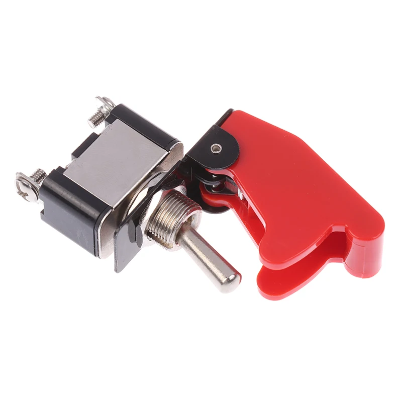 Universal KN3A-101 Toggle Switch With 2 Nuts Rocker Arm 2Pin 2Gear ON-OFF 15A 250V AC Cap Matching 12V, 24V, 48V, 110V, 220V