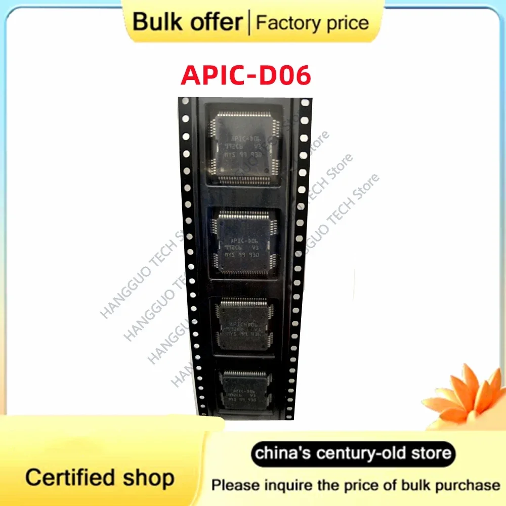 Original Apic-d06 APIC D06 QFP64 For Renault Correo engine computer fuel nozzle control drive module IC chip