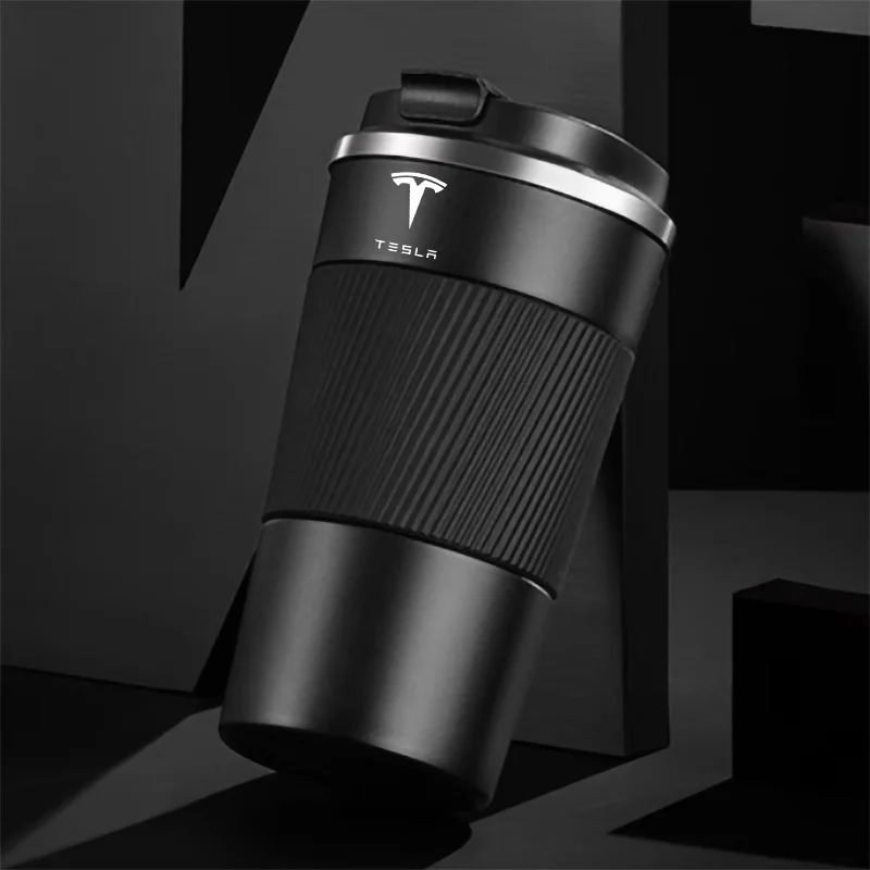 

Stainless Steel Coffee Cup Car Water Cups Logo Mug Thermos Coffee Mug For Tesla Model 3 Model Y Model X Model S Roadster SpaceX