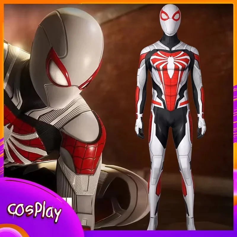 

Spider Man PS5 Remastered New Armoured Advanced Suit Cosplay Costume Jumpsuit Halloween Comic-Con Props Bodysuit Adults Gifts