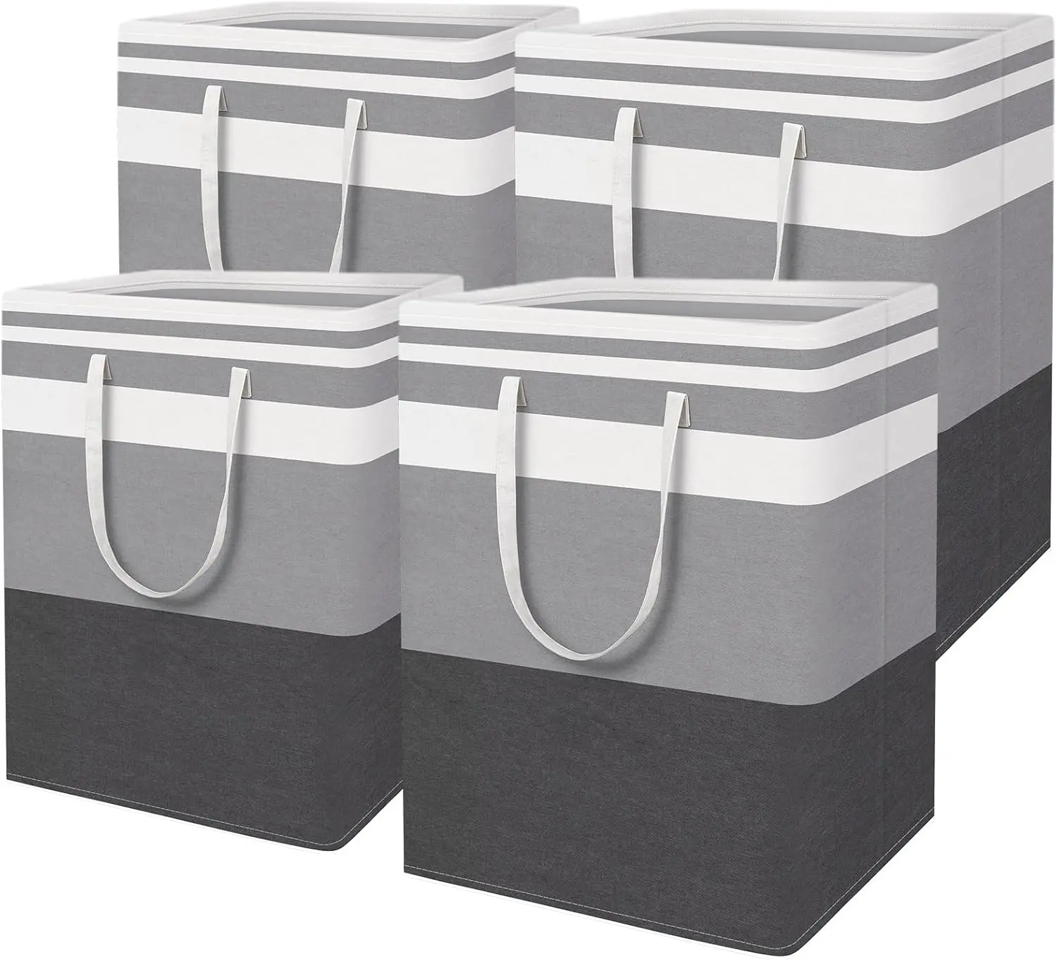 

Large Collapsible Laundry Basket, Waterproof, Freestanding with Handles, 125L Capacity for Dorm and Family Use