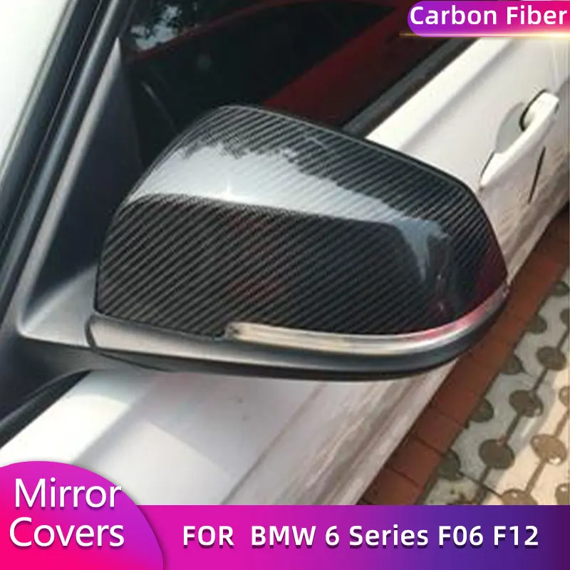 

Carbon Fiber Rearview Mirror Covers for BMW 5 6 7 Series F10 F06 F12 F01 F01 2014-2016 Car Replacement Side Mirror Caps Shell