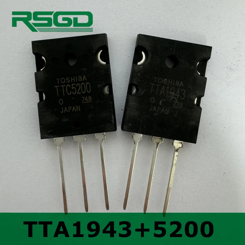 2PCS TTA1943 TTC5200 A1943 C5200 TO-3P 100W 150W Amplificatore Audio Tubo di Accoppiamento Nuovo