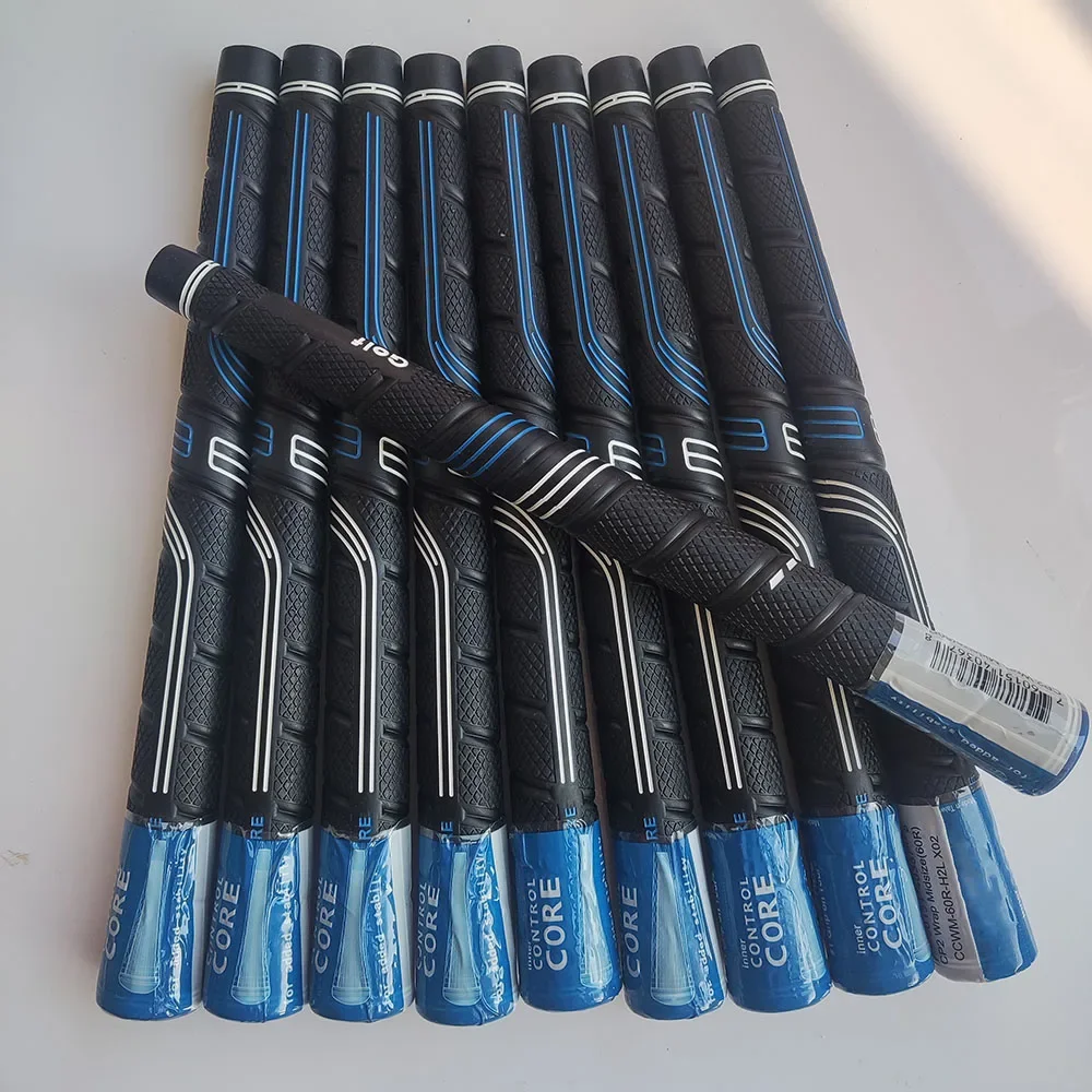 

10pcs Grip Jumbo Wood Golf Club Grip Blue Wrap Red Pro Rubber 10pcs Standard/Midsize Iron/Fairway