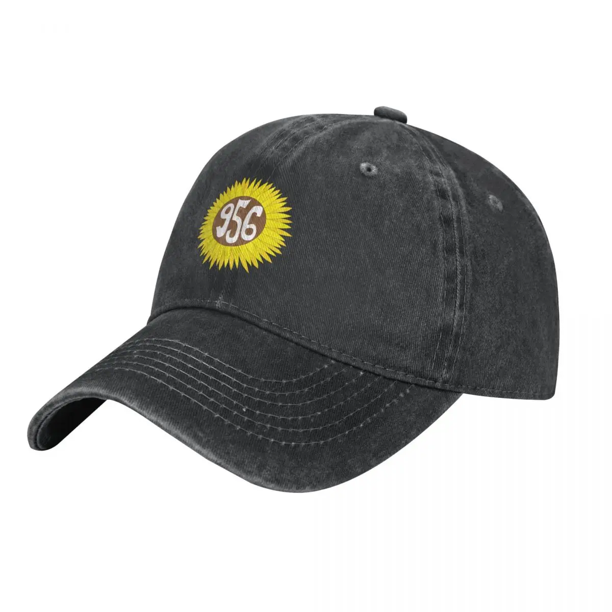 

Hand Drawn Texas Sunflower 956 Area Code Cowboy Hat Cosplay Snap Back Hat Golf Men Hats Women's