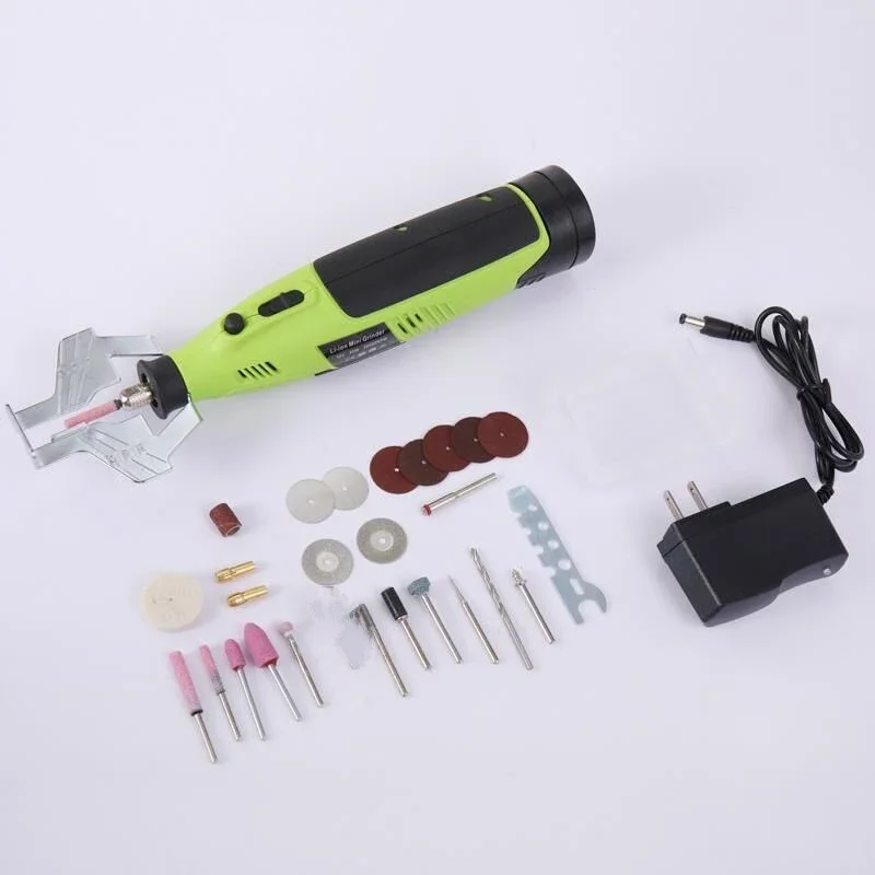 

55W 20000rpm Mini Cordless Electric Grinder Set Chain Saw Sharpener Grinding Machine Rechargable Carving Trimming Polishing Tool