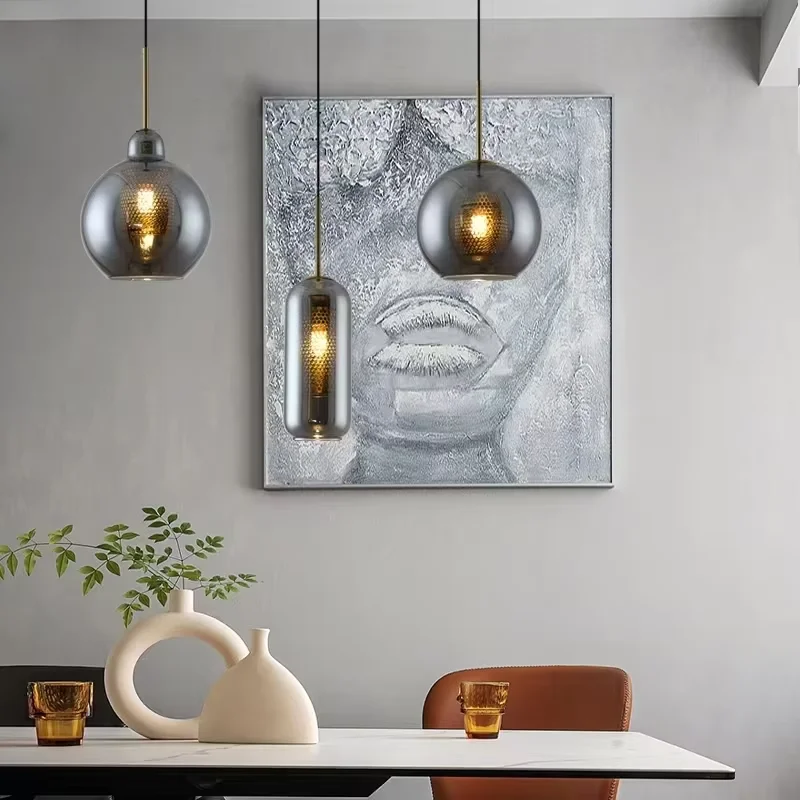 

Loft Chiswick Glass Pendant Light contemporary lamp Kitchen Light Fixture dining room chandelier Living Room Luminaire