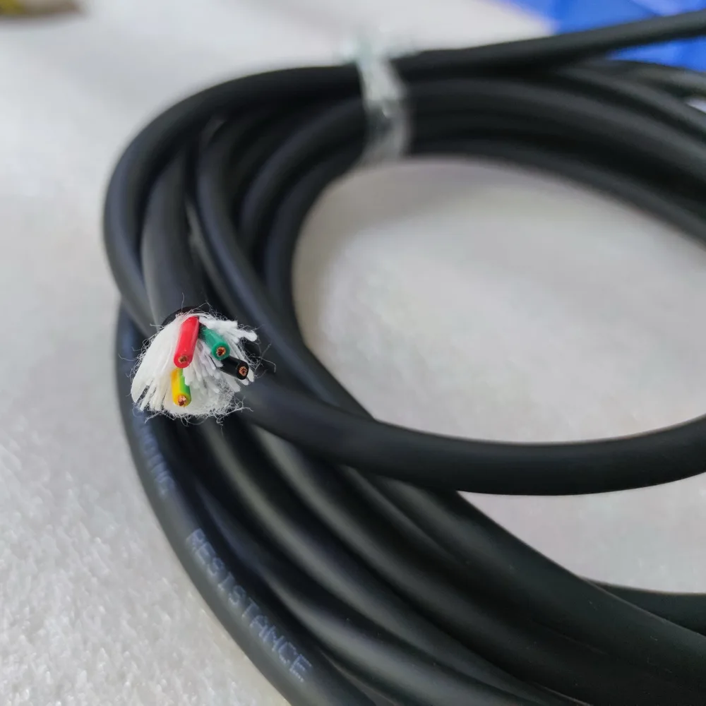 Servo Motor 4 Core 1 m㎡ Shielded Power Supply Cord Encoder High Flexibility Drag Chain Cable