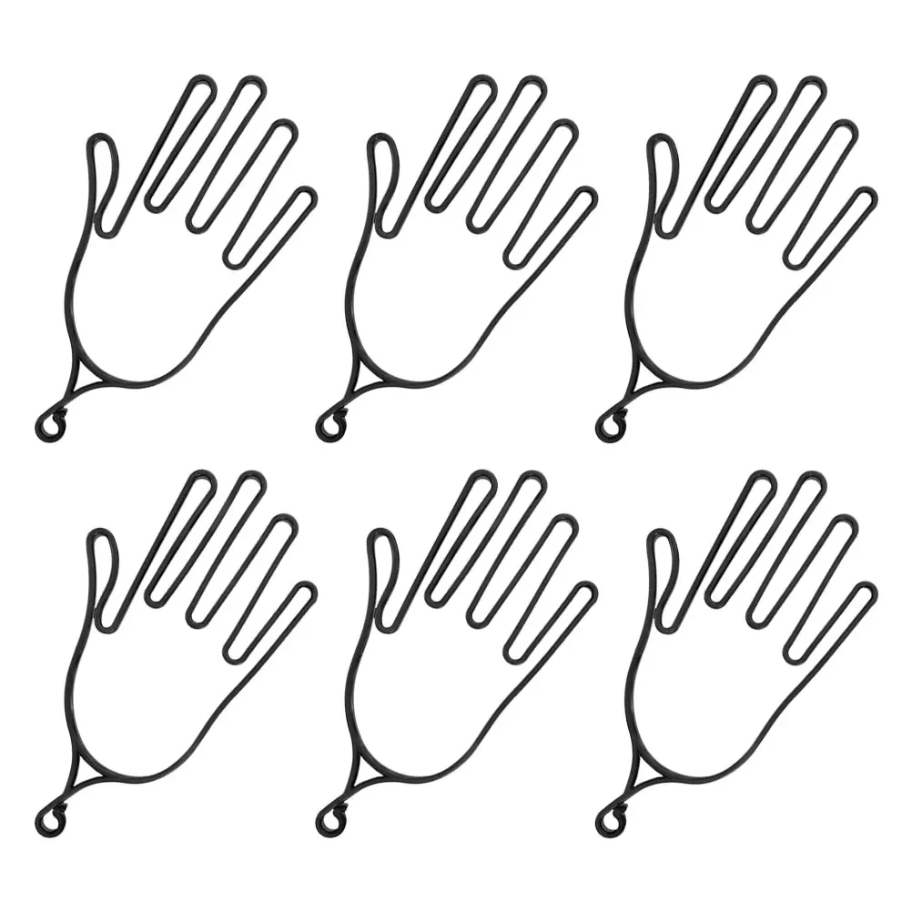 

6 Pcs Glove Holder Rack Dryer Buckle Plastic Hangers Practical Golf Gloves Support Accessories Stretcher PP Material Golf