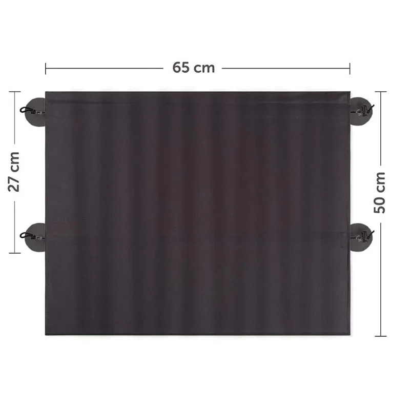 2Pc Auto Gordijn Zuignap Warmte Isolatie Zonnescherm Zijraam Privacy Zonnebrandcrème Warmte Isolatie Zonnescherm Interieur Accessoires