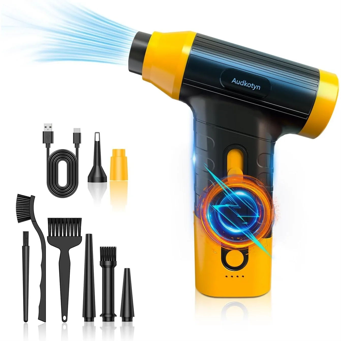 

Электрическая воздуходувка для уборки и надувания - беспроводной пылесос с сжатым воздухом, 150000 MRP, идеально подходит для дома и использования на улице