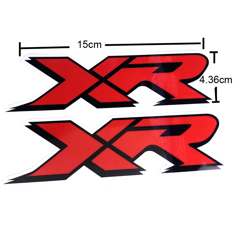 XR logo decal Motorcycle Fuel Tank Side Panel Rim Helmet moto Reflective sticker decal For Honda XR100 XR100R XR185 XR200 XR200R