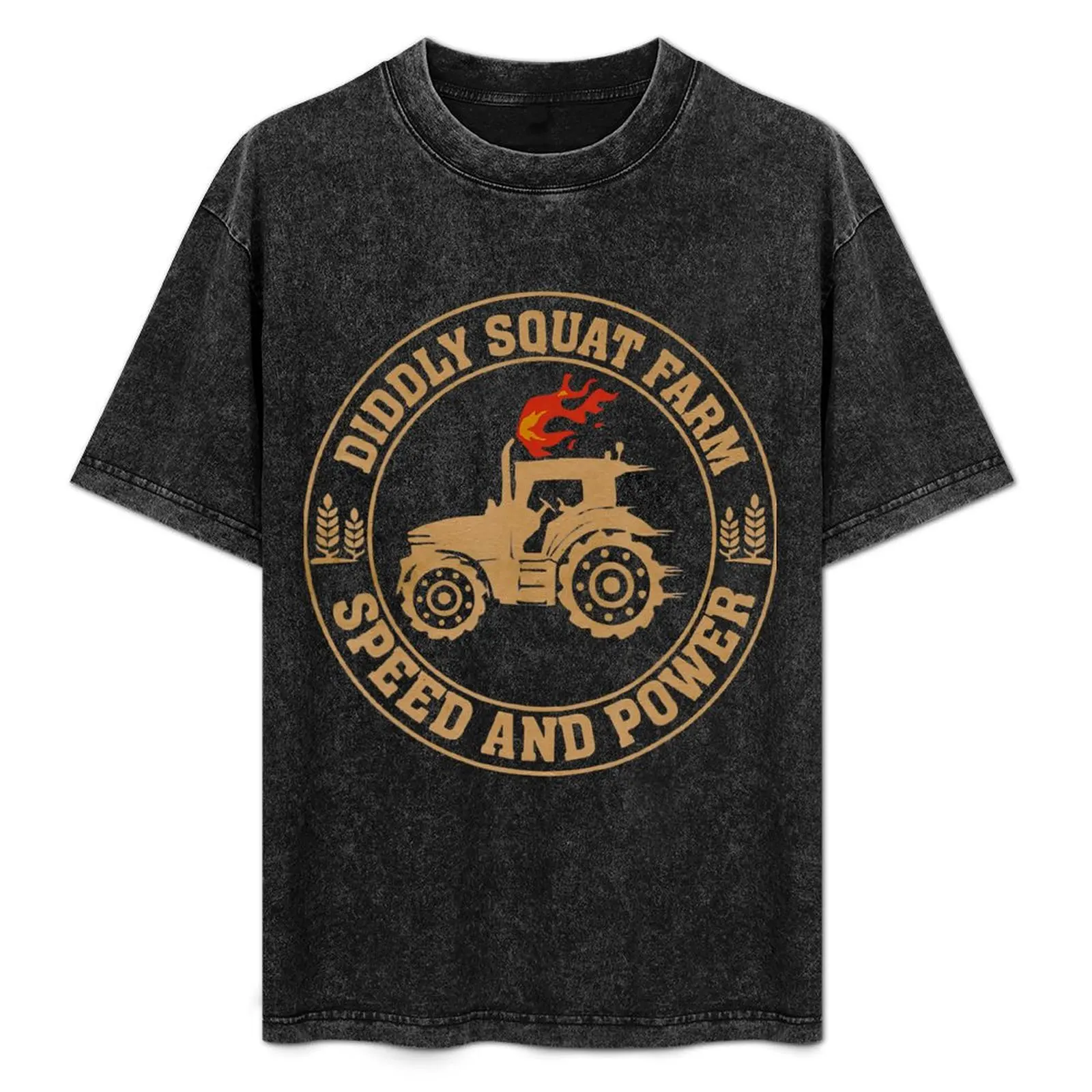 

Perfect Tractor Design Diddly Squat Farm Speed And Power T-Shirt T-shirts oversize mens t shirt graphic