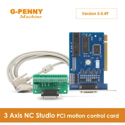 3 Axis NC Studio PCI motion control card for cnc router engraving milling machine cnc interface adapter breakout board