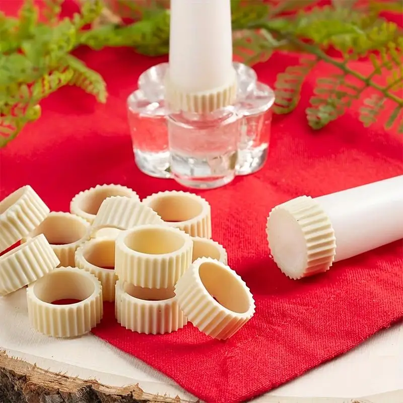 Silicone Candle Stabilizing Sleeves 5/10pcs Anti Slip Stop Wax Drips For Tapered And Pillar Candles