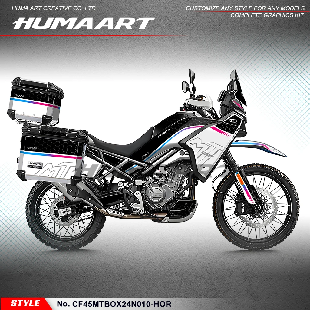 

HUMAART Custom Stickers Set Adhesive Decals Graphics Sheet for CFMOTO 450MT MT450 MT 450 CF MOTO, Rebuilding