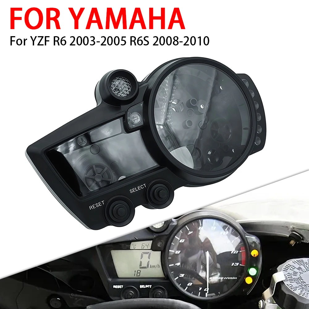 Instrument Gauge Housing Cover Speedometer Tachometer Case For Yamaha YZF R1 2002 YZF R6 2003 2004 2005 R6S 2008 2009 2010