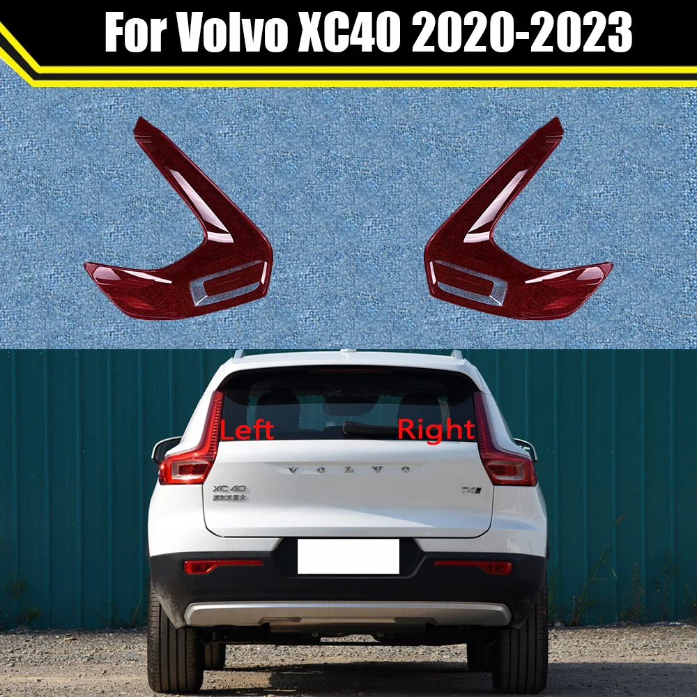 

For Volvo XC40 2020-2023 Car Rear Taillight Shell Brake Lights Shell Replace Auto Rear Shell Cover Mask Lampshade