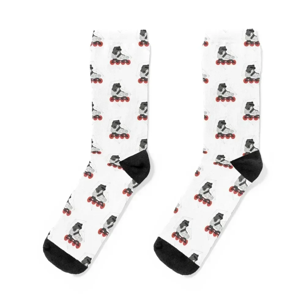 

Roller Blade Triangle Art Socks Toe sports bright garter Running Women's Socks Men's