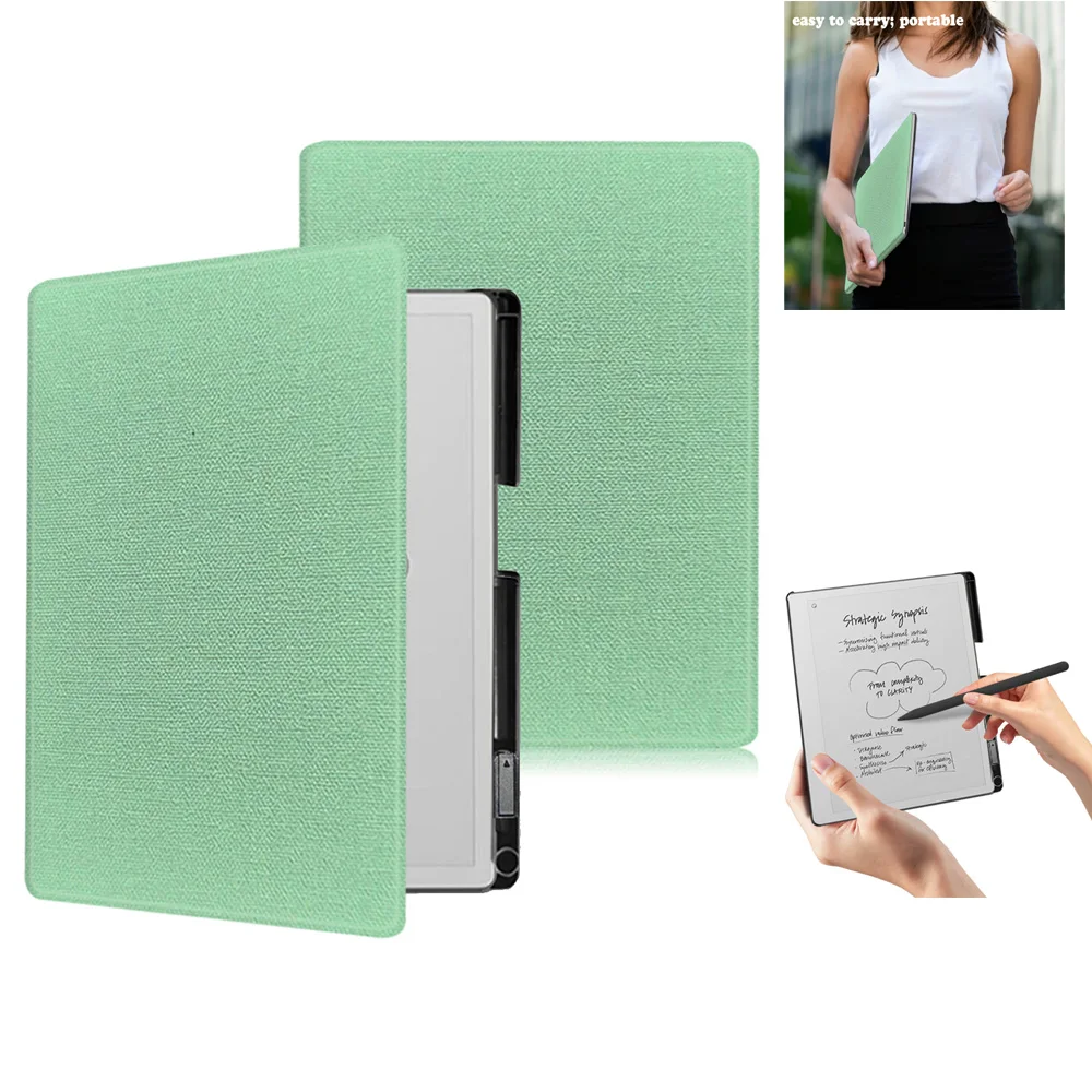 Étui fin pour tablette reMarkable Paper Pure 10,3 pouces 2026, coque arrière rigide, housse de protection de type livre avec porte-stylo intégré