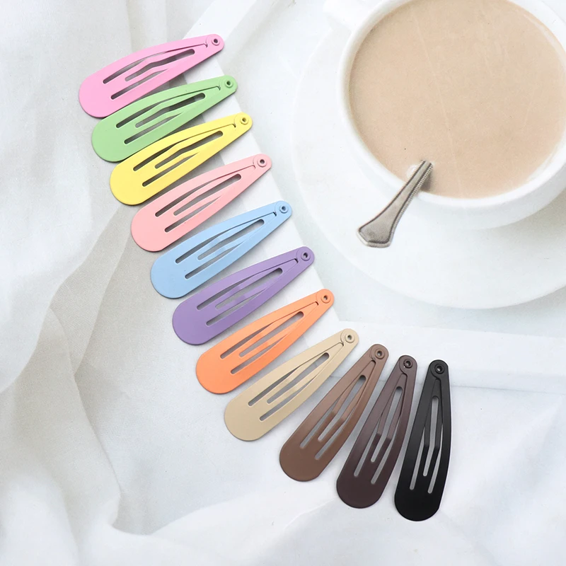 30/40Pcs Kids Colorful Dopamine Hair Clip for Girl Water Drops Bangs Clip Hairpins Baby Broken Hair BB Clips Headwear Wholesale