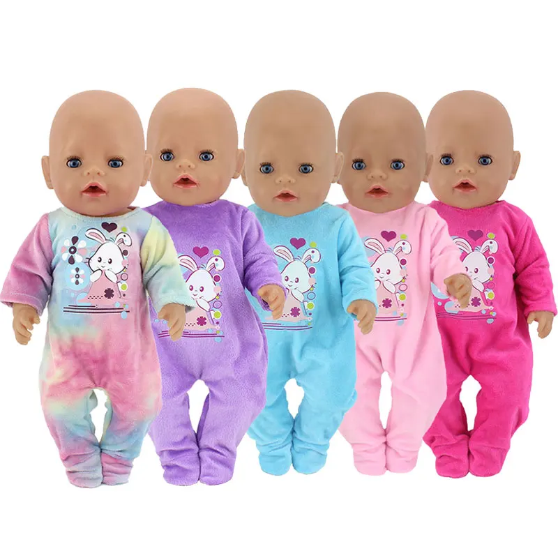 New Doll Jumpsuits For 43cm Baby Doll 17-inch Reborn Baby Doll Clothes and Accessories