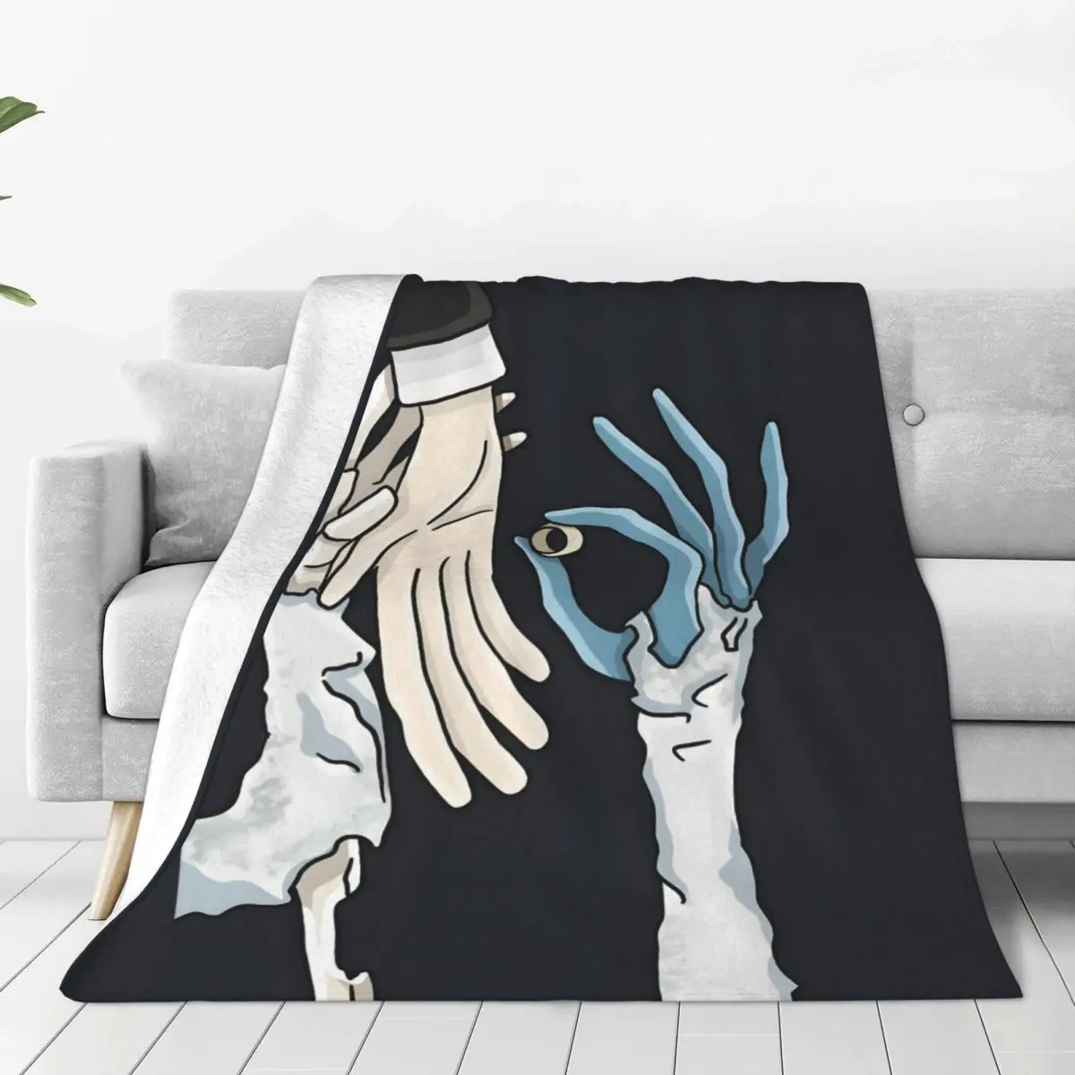 Custom Ultra-Soft Fleece Anime Movie C-Corpse Bride Throw Blanket Warm Flannel Blankets for Bed Office Couch Bedspreads